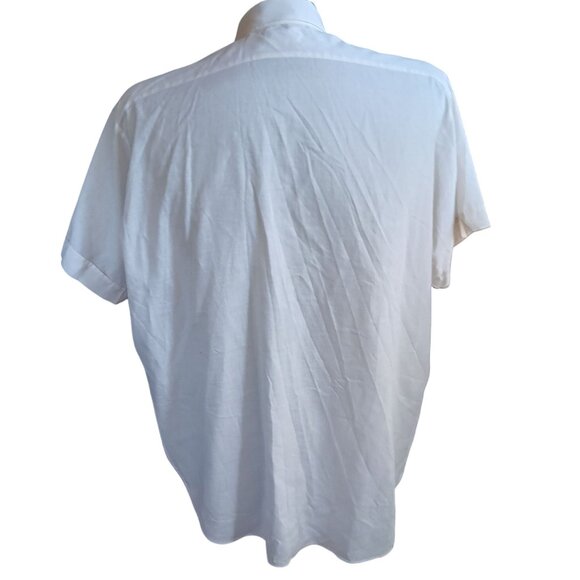 Vintage Men's XL Arrow Decton Shirt Batiste Short Sleeve 1970's Button-Up Dacron - Picture 4 of 5